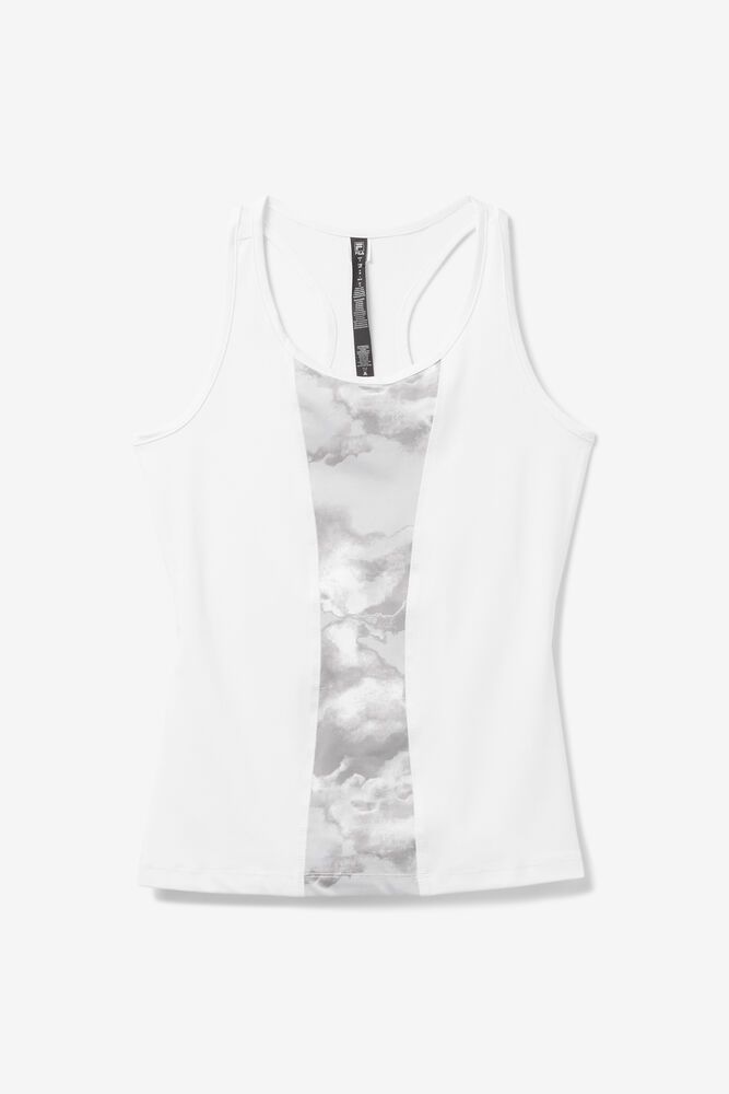 Fila Deuce Court Racerback Tank Top White - Womens - 41859UWVO